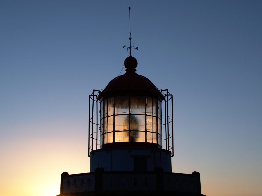 Farol Ponta do Arnel in the morning Change of shifts at the Farol Ponta do Arnel