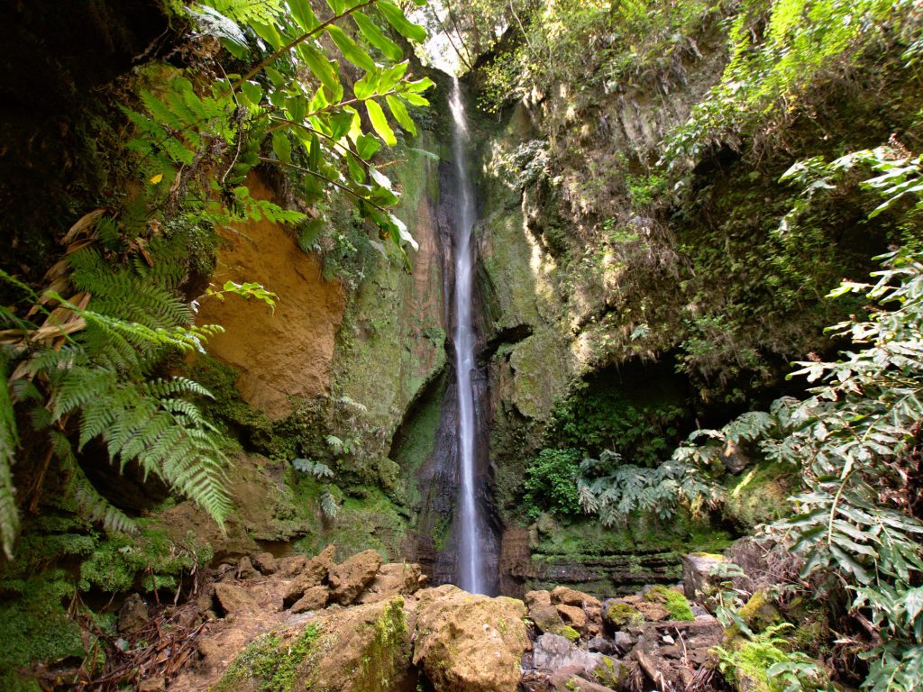 Salto do Rosal Rodeado de rochas, o Salto do Rosal desce para a pequena bacia.