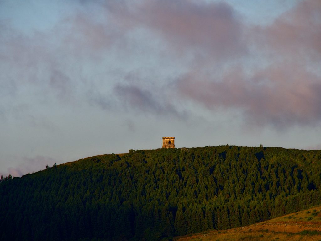 Castelo Branco im Sonnenaufgang vom Pico do Ferro aus Castelo Branco im Sonnenaufgang vom Pico do Ferro aus