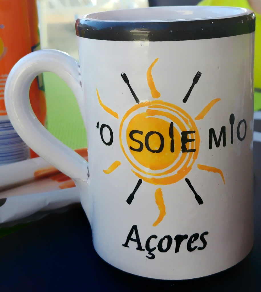 O Sole Mio-Tasse von der Cerâmica Micaelense