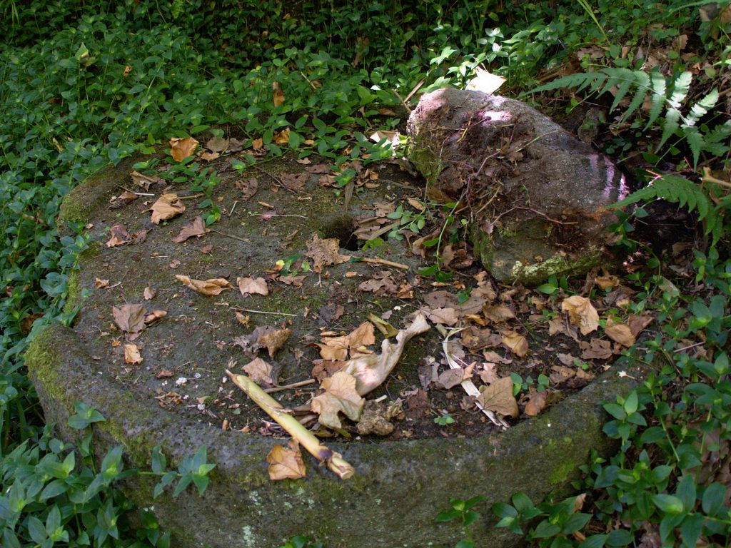 Meules des Moinhos da Ribeira Funda - plutôt dissimulées à proximité du chemin. Meules des Moinhos da Ribeira Funda - plutôt dissimulées à proximité du chemin.