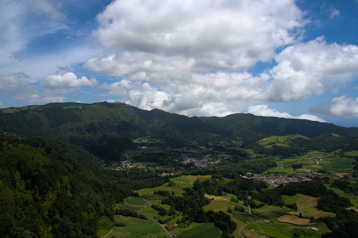 Blick vom Pico do Ferro in Richtung Furnas