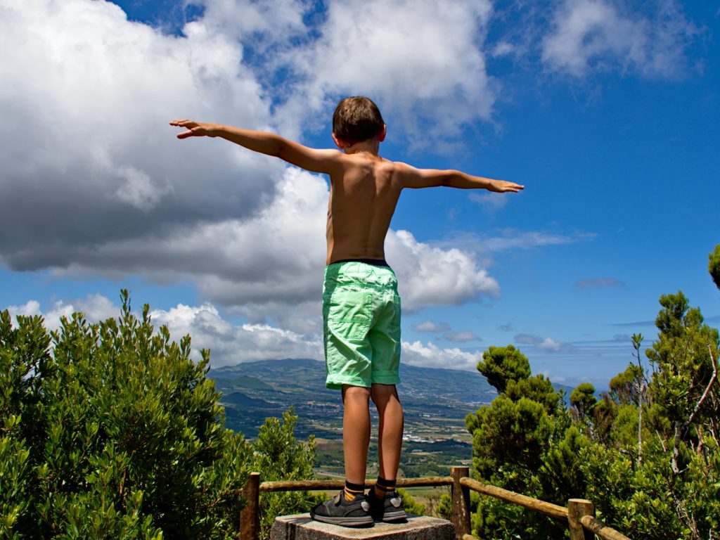 Gipfelstürmer auf dem Gipfel des Pico Queimado Gipfelstürmer auf dem Gipfel des Pico Queimado