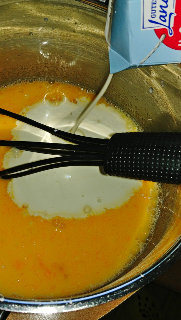 Preparing the filling
