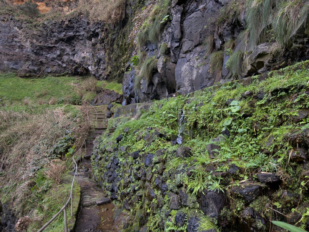 Caminho para a cascata na Ribeira do Cachaço Caminho para a cascata na Ribeira do Cachaço
