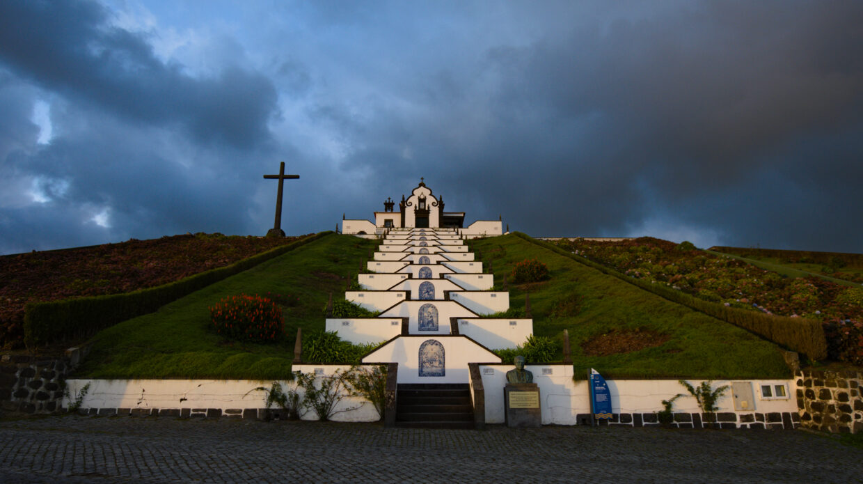 Ermida de Nossa Senhora da Paz at sunset