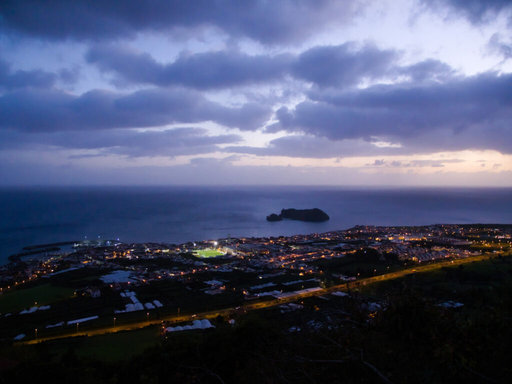 Vila Franca do Campo na escuridão Vila Franca do Campo na escuridão